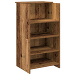 Reception Desk Old Wood 155x50x103.5 cm Engineered Wood 3324203