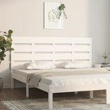 Headboard White 120x3x80 cm Solid Wood Pine 821338