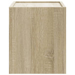 ZNTS Wall-mounted Bedside Cabinets 2 pcs Sonoma Oak 45x30x35 cm 848330