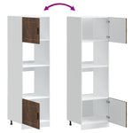 Oven Cabinets 2 pcs Porto Smoked Oak Engineered Wood 3315056