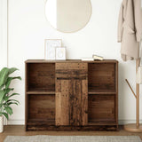 Sideboard with Drawer Old Wood 101x35x76 cm Engineered Wood 861569