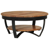 ZNTS Coffee Table 65x65x32 cm Solid Acacia Wood 289616