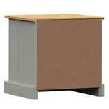 Bedside Cabinet VIGO Grey 42x35x42 cm Solid Wood Pine 353159