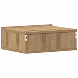 Floating Nightstands 2 pcs Artisan Oak 40x32x15 cm Engineered Wood 861122