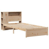 Bookcase Bed without Mattress 75x190cm Small Single Solid Wood Pine 3322369
