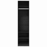 Wardrobe with Shelf Black Oak 50 x 50 x 200 cm Engineered Wood 875011
