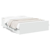 Bed Frame with Drawers without Mattress White 120x200 cm 3280300