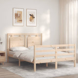 Bed Frame without Mattress 140x190 cm Solid Wood 3194031
