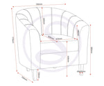 ZNTS Tempo Tub Chair 300-309-002