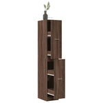 Apothecary Cabinet Brown Oak 30x41x174.5 cm Engineered Wood 3309633