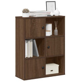 Bookcase Brown Oak 60x24x76.5 cm Engineered Wood 860388