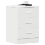 800451 Bedside Cabinets 2 pcs White 38x35x56 cm Engineered Wood