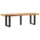 Bench 160 cm Solid Rough Wood Mango and Steel 4006413