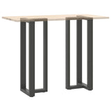 ZNTS Bar Table Legs T-Shaped 2 pcs Anthracite 50x35x cm Steel 4013102