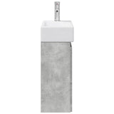 Bathroom Vanity Unit with Tap Concrete Grey 45.5 x 25.5 x 84 cm 889494