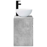 Wall-mounted Sink Vanity Concrete Grey 39 x 35 x 63 cm 890545