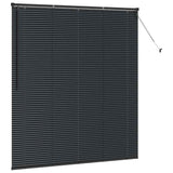 Venetian Blinds Height Adjustable Black 175 x 160 cm Aluminium 42006159