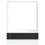 Oven Cabinet Porto Black Engineered Wood 853998