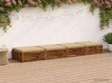 4-Piece Seat Cushions SOEST 4 pcs 100% Polyester Beige 944902