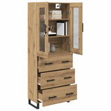 Highboard with Drawer 2 pcs Artisan Oak Engineered Wood 3415996