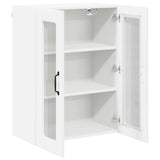 Wall Glass Cabinet LUCCA White 60 x 31 x 80 cm Engineered Wood 885085