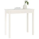 Console Table White 80x40x75 cm Solid Wood Pine 814245