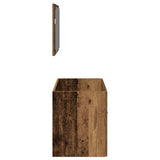 Bathroom Cabinet with Mirror Old Wood Engineered Wood 856381