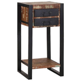 End Table Multicolour 40 x 40 x 80 cm Solid Reclaim Wood 4015988
