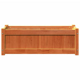 Garden Planter Wax Brown 90x31x31 cm Solid Wood Pine 837453