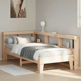 Bookcase Bed without Mattress 75x190cm Solid Wood Pine 3324562
