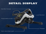 Portable Pedal Exerciser, Mini Exercise Bike with 8 Levels Magnetic Resistance and LCD Display, T3398P349158