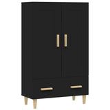 Highboard Black Engineered wood Tall Highboard Rectangular 812565