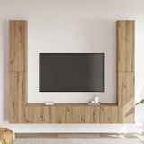 Wall Mounted TV cabinets 6 pcs Artisan Oak Engineered Wood 3328986