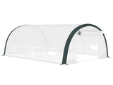 4 x 3 Walk-In Tunnel Greenhouse, with Accessories - White T3398P314173