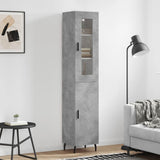 Highboard Concrete Grey 34,5x34x180 cm Engineered Wood 3199189