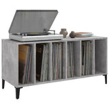 Record Cabinet Concrete Grey 100x38x48 cm Engineered Wood 831985