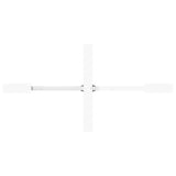 Dining Table Leg Spider Shape White 150x78x cm Steel 4013117
