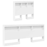 Bookcase Bed with Headboard White 75 x 190 cm Engineered wood 3335754