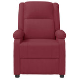 Recliner Chair Wine Red Faux Leather 340173