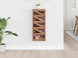 Wine Rack Natural 24 x 14 x 80 cm Solid Mahogany Wood 42012358