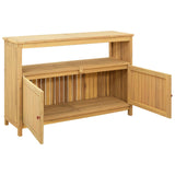 Garden Console Table with Storage Light Acacia 110 x 35 x 75 cm 42026801