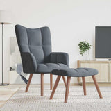 Relaxing Chair Dark Grey Velvet 42022442