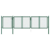 144444 Garden Gate Steel 400x75 cm Green