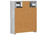 Bathroom Mirror Cabinet with Door Grey Sonoma 30 x 10.5 x 50 cm 889012