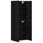 Wall Mounted Cabinet 2 pcs Black oak 69.5 x 34 x 90 cm 3333101
