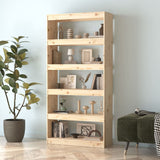 Book Cabinet/Room Divider 80x30x167.4 cm Solid Wood Pine 808198
