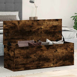 Storage Box Smoked Oak 102x35x35 cm Engineered Wood 840692