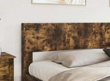 Bed Frame with Storage and Headboard Smoked Oak 180 x 200 cm 3414363