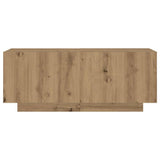 TV Cabinet with LED Lights Artisan Oak 300x35x40 cm Engineered Wood 3329170