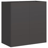 Planter Black 80x40x80 cm Cold-rolled Steel 860710